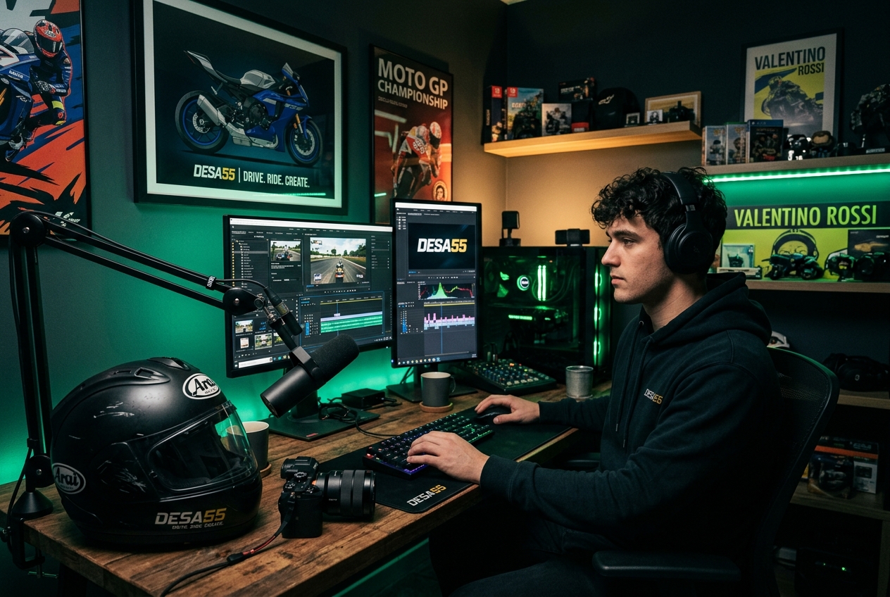 Tim DESA55 berkumpul mendiskusikan dunia motorcycle gaming