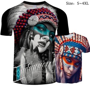 Beautiful Native American Girl 3D T-Shirt All Over Printed