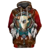 Buffalo Spirit Skull Native American Dream Catcher 3D Hoodie All Over Printed