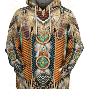 Dream Catcher Native American Designs Parttern 3D Hoodie All Over Printed