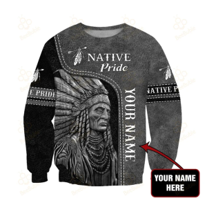 Personalized Name Native American Pride 3D Hoodie All Over Printed