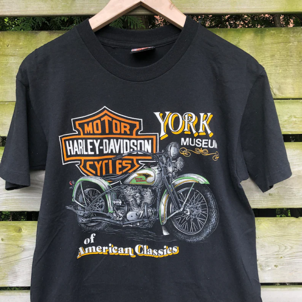 Vintage Classic Harley Davidson York Museum Motorcycles Unisex T-Shirt
