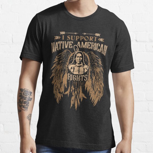 Vintage Black Hawk Dream Catcher I Support Native American Classic T-Shirt