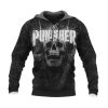 Marvel The Punisher Skull Crossed Rifles Weapons 3D Hoodie All Over Printed
