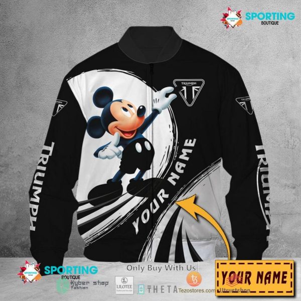 Personalized Name Triumph Mickey Mouse 3D Hoodie All Over Printed