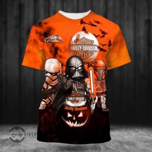 Darth Vader Harley Davidson Star Wars Movie Halloween 3D Hoodie All Over Printed 2 t shirt