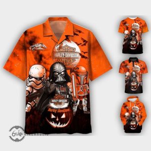 Darth Vader Harley Davidson Star Wars Movie Halloween 3D Hoodie All Over Printed