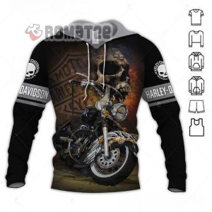 Harley Davidson Willie G Ghost Rider Motorcycles 3D Hoodie All Over Print