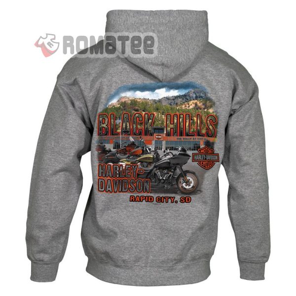 Black Hill Rally Rapid City South Dakota Harley Davidson Motorcycles Zip Hoodie