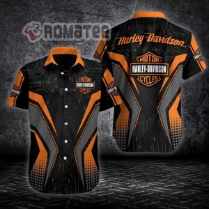 Circuit Lines Diagram Style Harley Davidson Motorcycles Armor 3D All Over Print Hawaiian Shirt