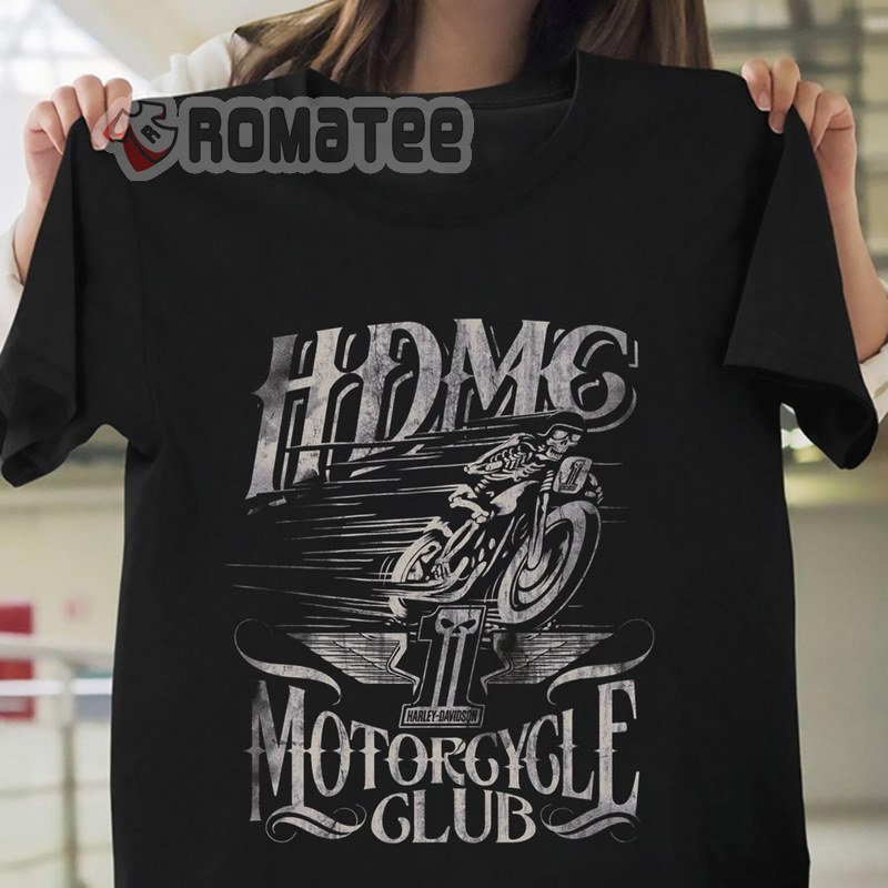 HDMC Motorcycle Skeleton Speed One Vintage T-Shirt