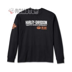 Harley Davidson 120th Anniversary Pre Luxe 3D Black Long Sleeve 2
