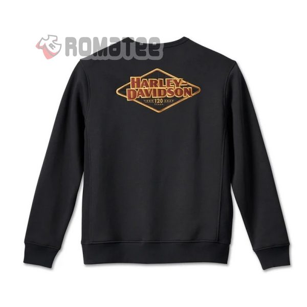 Harley Davidson 120th Anniversary Tear Rhombus Light Logo 2D Long Sleeve