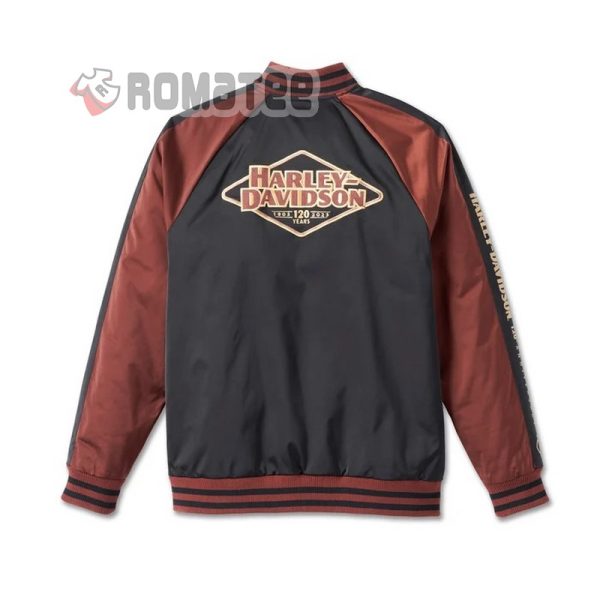 Harley Davidson 120th Anniversary Tears Light Logo 3D Colorblocked Bomber