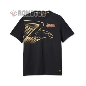 Harley Davidson Eagle 120th Anniversary 2D Black Copper T-Shirt