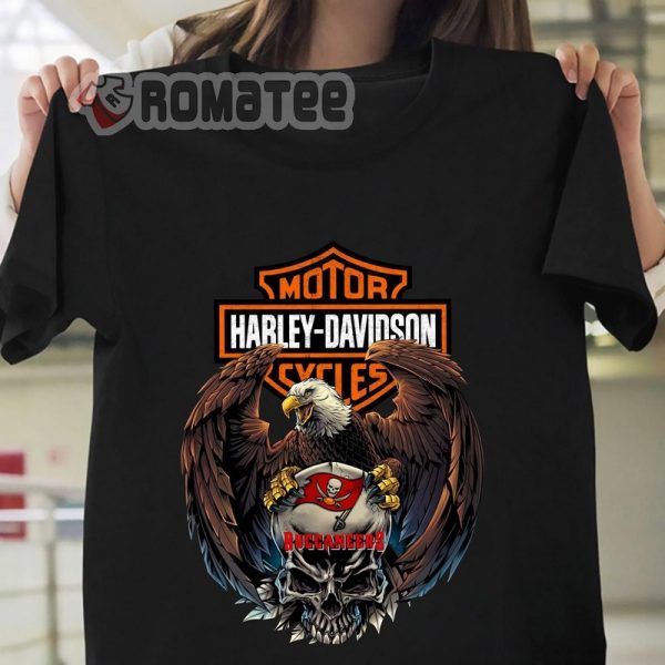 Harley Davidson Eagle Skull Buccaneers Harley Davidson Death Skull 2D T-Shirt