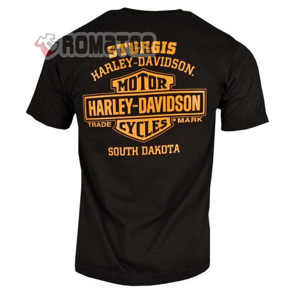 Harley Davidson Motorcycles Skull Man Sturgis South Dakota 2D T-Shirt