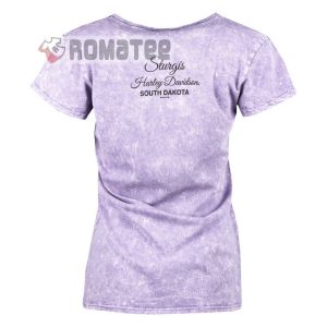 Harley Davidson Motorcycles Sturgis South Dakota Thicket Purple Womens 2D T Shirt 2