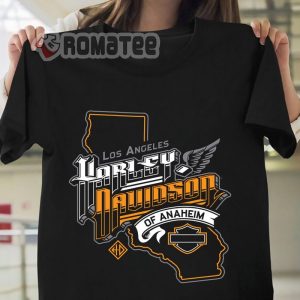 Los Angeles Harley Davidson Of Anaheim Wing Engine Curve 2D T-Shirt