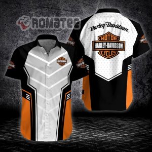 Motorcycles Armor White Harley Davidson Style 3D All Over Print Hawaiian Shirt