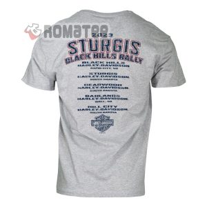 Mount Rushmore Sturgis Black Hill Rally Race American 2023 Anniversary 2D T Shirt 2