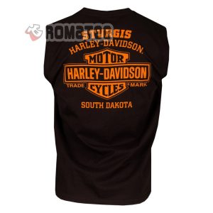 South Dakota Sturgis Harley Davidson Trade Mark Double Wrench 2D Black Tank Top