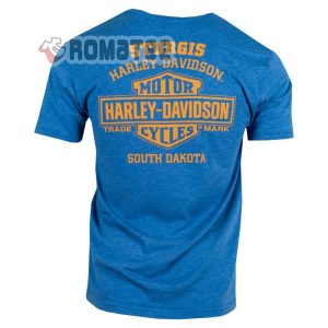 South Dakota Sturgis Harley Davidson Trade Mark Worlds Finest Motorcycles Shield 2D T Shirt 2