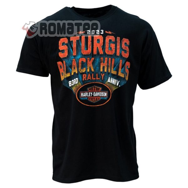 Sturgis Black Hill Rally 83rd Anniversary 2023 Event Harley Davidson Motorcycles 2D T-Shirt