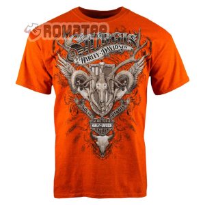 Sturgis Harley Davidson Wrench Wild Animal Skull South Dakota 2D T-Shirt
