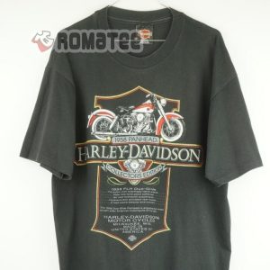 Vintage Harley Davidson Panhead 1958 Motorcycle Collectors Edition Milwaukee America 2D T-Shirt