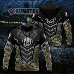 Army Camo Harley Davidson Motorcycles Armor Style Willie G Skull Engine 3D All Over Print Hoodie