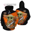 Baby Yoda Harley Davidson Motor Company 3D All Over Print Hoodie