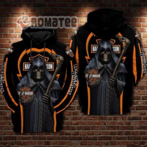 Death Skull Snack Stick Harley Davidson Motorcycles Death 3D All Over Print Hoodie