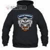 Denver Broncos Skull Soccer Team Harley Davidson 2D Hoodie Black