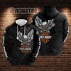 Eagle Harley Davidson Willie G Skull Burned 3D All Over Print Hoodie