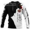 Faith Hope Love Harley Davidson Willie G Skull Black White Hoodie 3D All Over Print