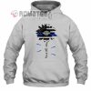 Harley Davidson Back The Blue Sun Flower 2D Hoodie