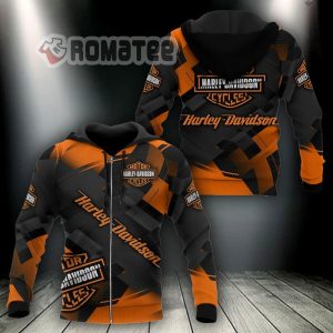 Harley Davidson Cube World Style 3D All Over Print Hoodie Zip