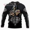 Harley Davidson Death Skeleton Tattoo Game Over Grasp Chains Skull Hoodie 3D All Over Print