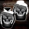 Harley Davidson Eagle Angry Catching Logo Diagonal Stripes Non-color 3D All Over Print Hoodie