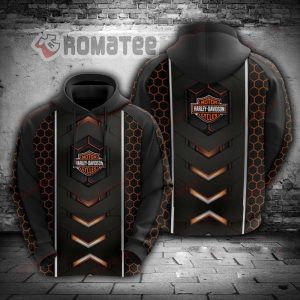 Harley Davidson Motorcycles Armor V Style 2882 Black Hoodie 3D All Over Print