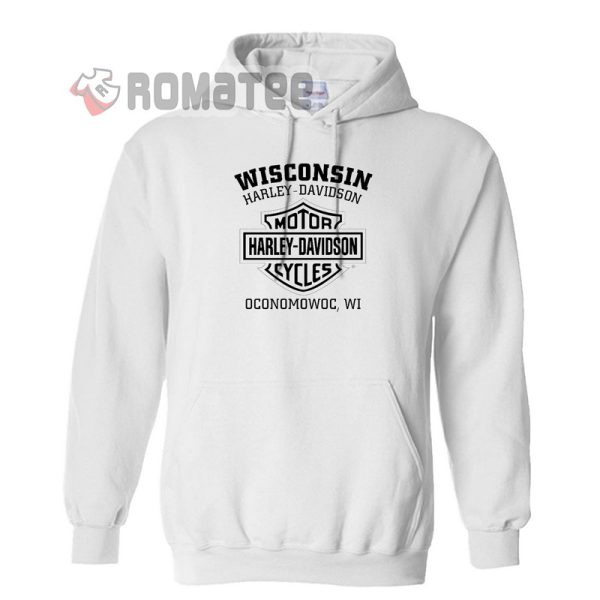 Harley Davidson Motorcycles Wisconsin Oconomovoc, WI 2D Hoodie