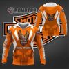 Harley Davidson The Punisher Skull Eagle Orange Hoodie 3D All Over Print