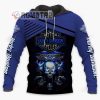 Harley Davidson The Venom Skull 3D All Over Print Blue Hoodie