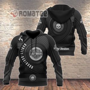 Harley Davidson Willie G Skull In Circle Diagonal Pattern Motorcycles Armor Style 812 Non color 3D All Over Print Hoodie