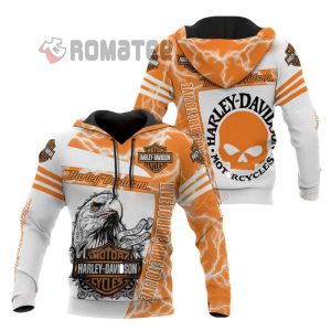 Live To Ride Ride To Live Harley Davidson Eagle Head Willie G Skull 3D All Over Print Hoodie