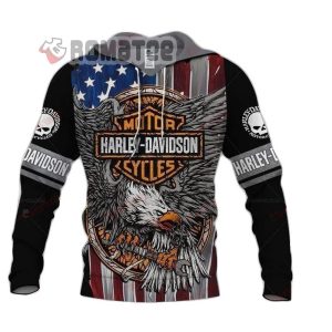 Mad Eagle Harley Davidson Willie G American Flag 3D All Over Print Hoodie