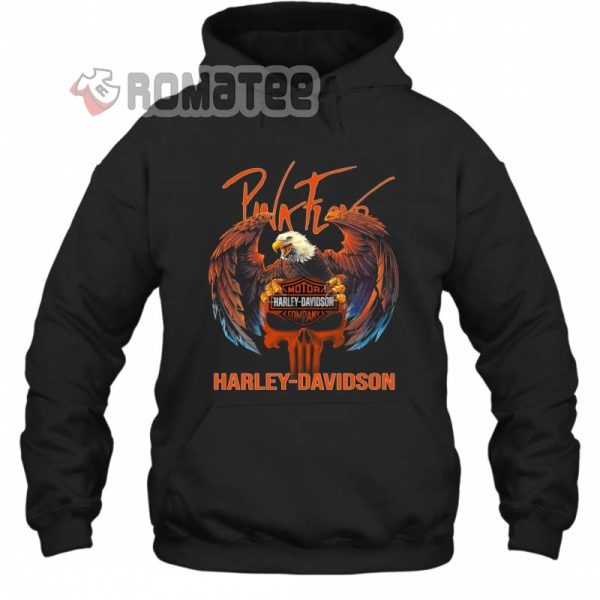 Punisher Skull Eagle Catching Pink Floyd Tour Harley Davidson Motorcycles 3D All Over Print Hoodie