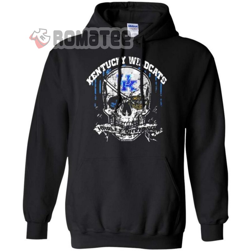 Vintage Harley Davidson Pirate Skull Kentucky Wildcats Hoodie