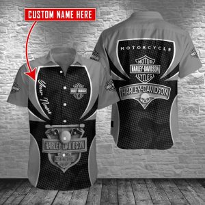Willie G Skull Harley Davidson Motorcycles Head Personalized Name Non-color 3D All Over Print Hawaiian Shirt